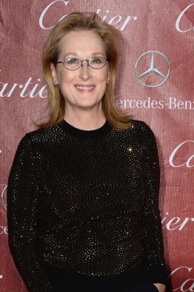 Casual but classy on the carpet: Meryl Streep.