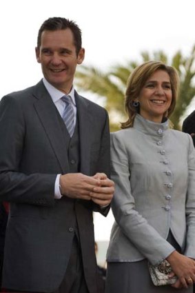 Left Spain &#8230; the Duke of Palma and Princess Cristina.