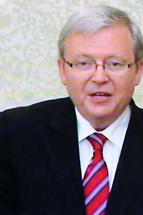 "Well ladies and gentlemen, it is with great sadness that I announce that I will resign as Australia's Minister for Foreign Affairs" ... Kevin Rudd.