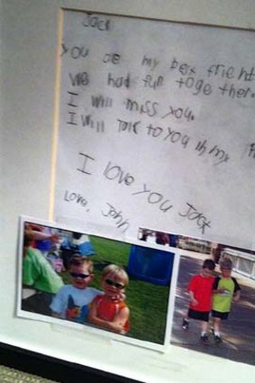 A friend's note ... this letter was left for Jack Pinto.