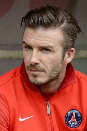 Hanging up his boots: David Beckham.