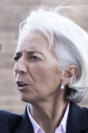 All eyes on: IMF head Christine Lagarde.