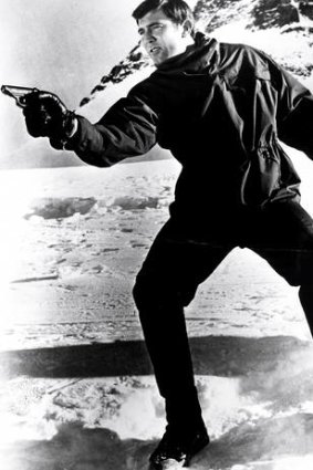George Lazenby as 007 in <i>On Her Majesty's Secret Service</i>.