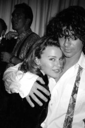 Kylie Minogue with late INXS frontman Michael Hutchence.