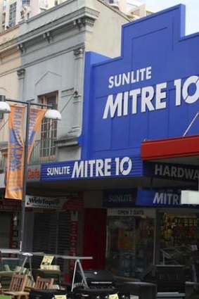 A Mitre 10 store.