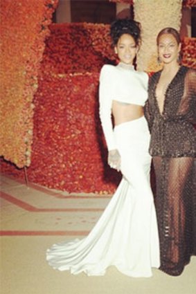 Beyonce posted a picture with Rihanna as a show of solidarity.