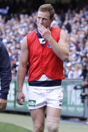 Steve Johnson after he was injured in the preliminary final.