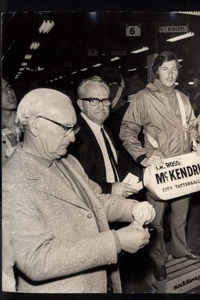 Trackers: In the 1970s Wentworth Park was packed on race nights with punters, bookies, trainers and owners. Today, a select few bookies still attend the races. 