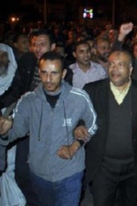 Egyptian supporters of the Muslim Brotherhood.