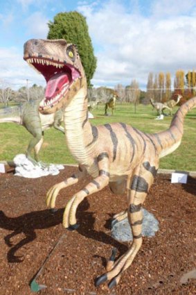 This Utahraptor was stolen from the National Dinosaur Museum.