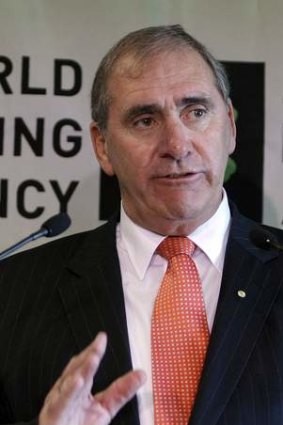 World Anti-Doping Agency president, John Fahey.