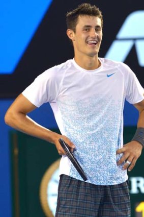 Confident ... [Bernard] Tomic shows no signs of mental fragility.