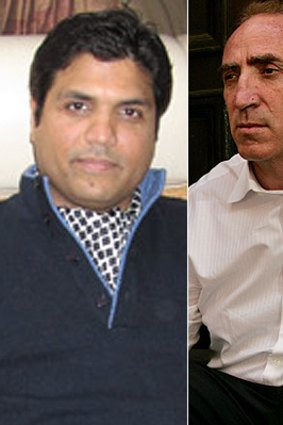 Money scam ... Ahsan Ali Syed, left, and Keith Johnson.