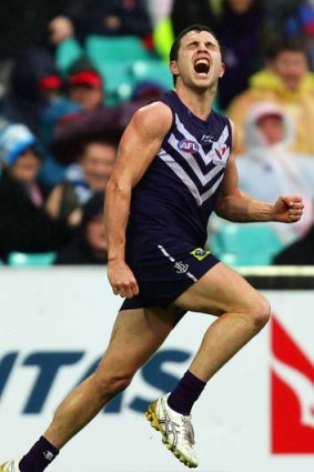 On the front foot: Hayden Ballantyne is fitting in at Freo.