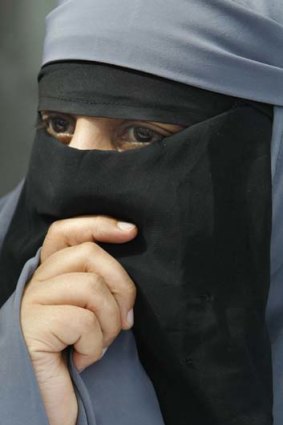 Kenza Drider, 32, who defied the veil ban in Paris this week.