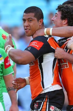 "We paid our respects": Wests Tigers coach Michael Potter on Mosese Fotuaika, pictured.