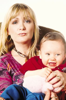 Caroline Aherne as Denise in The Royle Famile with baby David