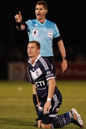 Besart Berisha during the FFA Cup match between Tuggeranong United and Melbourne Victory in Canberra on September 16.