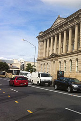 William Street outside the old State Library.