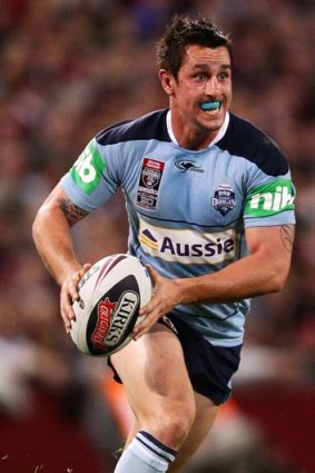 Reunited ... Mitchell Pearce will partner Todd Carney in the halves for New South Wales.