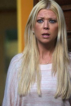 Wasn't she in a <i>Pie</i> movie once? ... Tara Reid in <i>Sharknado</i>.