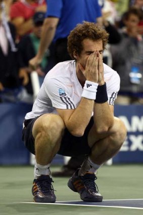 Breakthrough: Murray after his US Open win.