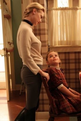 Kiernan Shipka with January Jones who plays her mother Betty Draper on <i>Mad Men</i>.