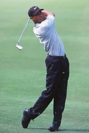 Rising star ... Tiger Woods at the 1996 Australian Open.
