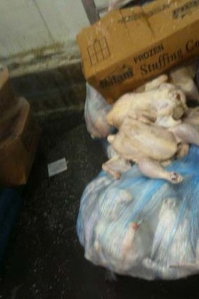 Graphic ... an image from the Baiada poultry plant, Laverton North.
