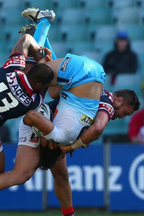 Turnaround: The Roosters second loss in a row has turned the minor-premiership on its head.