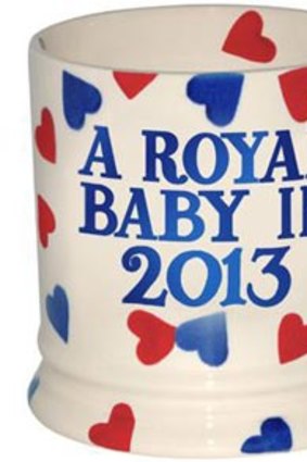 British homewares maker Emma Bridgewater within hours released a commemorative royal baby mug. <i>Image courtesy Emma Bridgewater.</i>