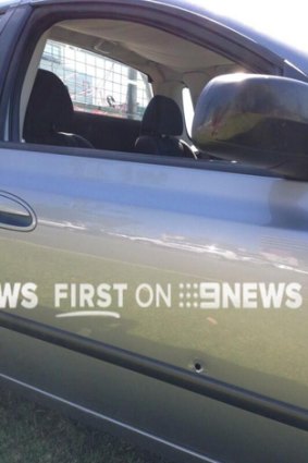 A shot was fired at a car on the Gold Coast. Photo: Nine News.