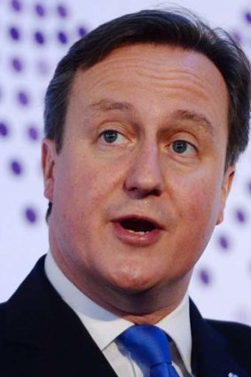 'Massive' Nigella fan: Britain's Prime Minister David Cameron.