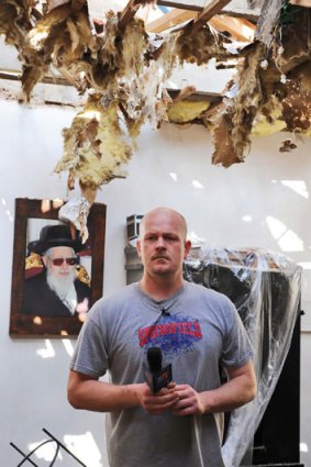 'Joe the Plumber' reports from an Israeli home damaged by rocket fire.