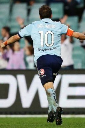 Maestro: Alessandro Del Piero was at the centre of everything for Sydney FC, including controversy.