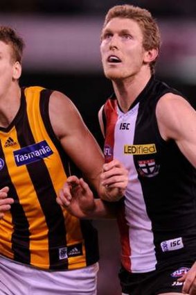 The former St Kilda ruckman, Ben McEvoy, admits he would like to have a little less game time.