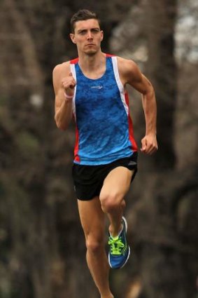 Striving for personal bests: Cross-country runner Steve Kelly.