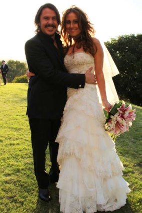 Cool couple... Ben Gillies and his bride Jaki Ivancevic.