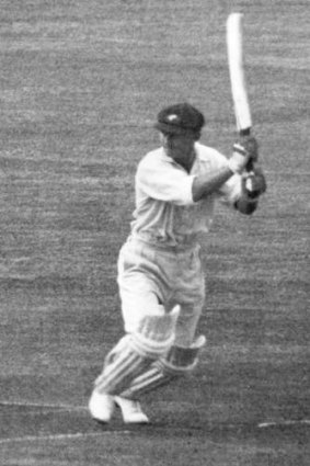 Legend in action: Stan McCabe scored 232 at Trent Bridge in 1938.