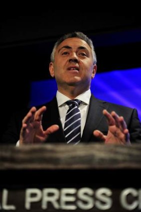 Keeping quiet: Shadow treasurer Joe Hockey refused to release details of the Coalition's campaign budget.