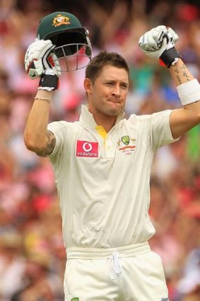 The time of his life: Michael Clarke.