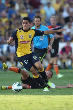 On the rise: Central Coast's Tomas Rogic is among those keen for national experience.