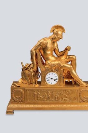 Sydney bound ... the 19th-century piece Mantle Clock: the Vigil of Alexander the Great.