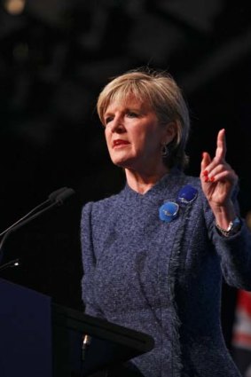 'China doesn't respect weakness': Foreign Minister Julie Bishop.