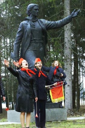 Land Marx ... a Soviet-era statue in Grutas, Lithuania.