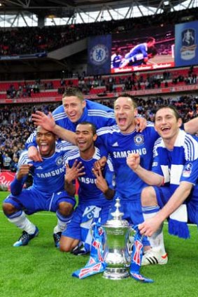 Ashley Cole (third from left) and John Terry (fourth from left) are an embarrassment to the game.