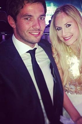 Sean Edwards, with girlfriend Laura.