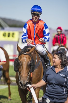 Jay Ford brings Rom Baro in after winning the Canberra Guineas.