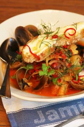 Hearty and generous ... the Ligurian fish stew.