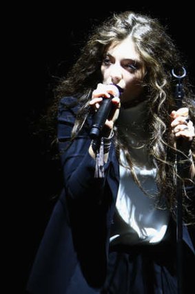 In the spotlight: Lorde performs in Sydney.